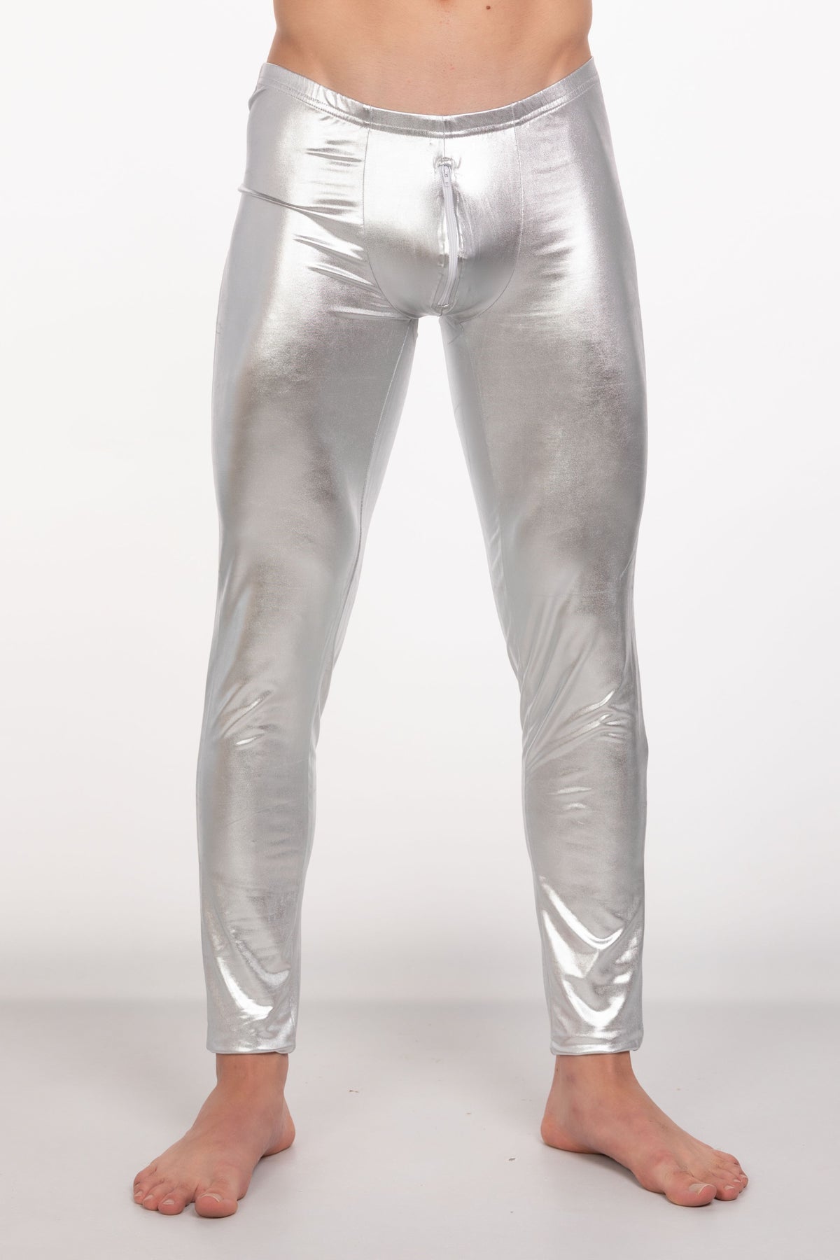 TARTARUS COATED LOW RISE LEGGING WITH ZIPPER