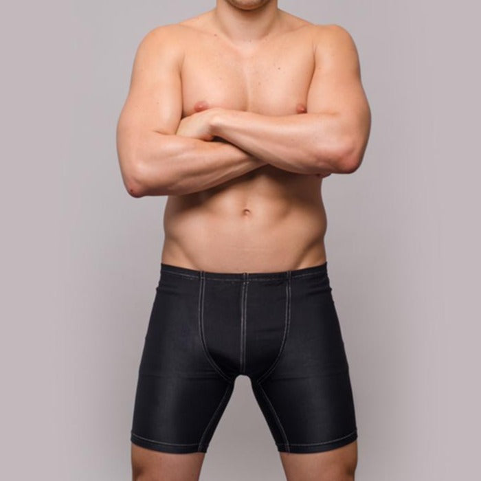 Mens Yoga Shorts Black Color